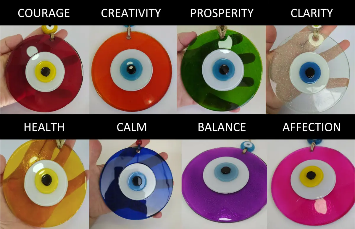 Ojo turco  Color meanings, Evil eye jewelry, Evil eye