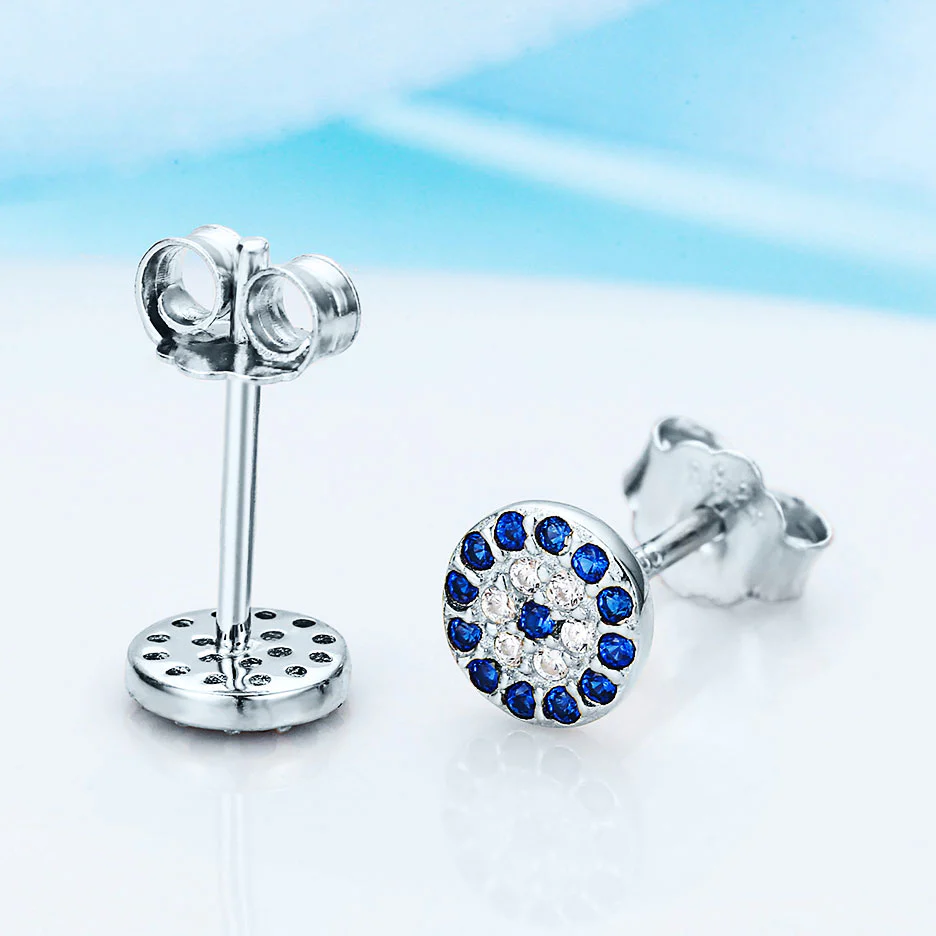 Crystal Eye Of Luck Stud Earrings