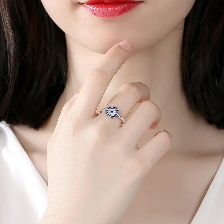 Ethically Made Evil Eye Ring - by Catori Life Jewelry | Catori Life
